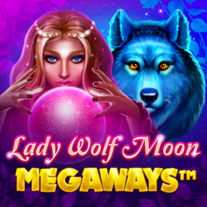 Lucky Lady Moon Megaways game interface on mobile, showcasing Ninewin's game portfolio.